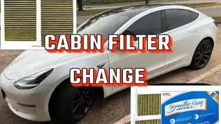 Tesla Model 3 2020 Cabin Air Filter Replacement