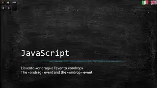 javascript: l'evento ondrag e l'evento ondrop