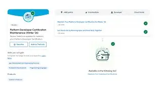 Platform Developer Certification Maintenance (Winter '26) - Salesforce Trailhead
