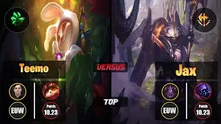 sOAZ TEEMO (Top) [Grasp of the Undying] VS JAX - Master EUW Patch 10.23