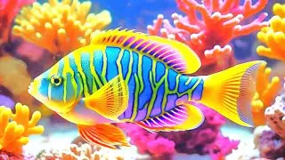 Aquarium 4K VIDEO (ULTRA HD) - Beautiful Coral Reef Fish & Jellyfish - Soothing Music for Sleep #8