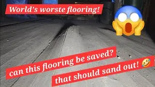 #39. Worlds Worst hardwood floor! More demo cleanup. Abandoned hoarder house reality! 