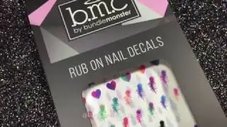 BundleMonster Teenage Dream Rub on Nail Decals