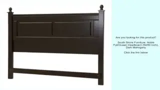 South Shore Furniture  Noble Full/Queen Headboard (54/60 Inch), Dark Mahogany