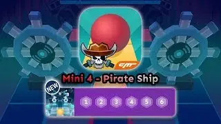 Rolling Sky - Mini Level 4 (Pirate Ship) but the ship is going backwards
