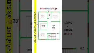 27 x 30 House Design/ #buildmyhome #houseplan #housedesign #housemap #home #trending