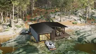 RUSTIC TINY HOUSE BY THE LAKE | 12m X 13m - 156 sqm (1679 sqf) | FLOOR PLAN DIMENSIONS | HOUSE TOURS