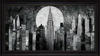Chrysler Building NYC Skyline: Monochrome 4K Architecture Wallpaper | Modern Minimalist Screen Art