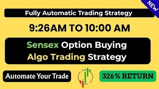 Sensex option buying algo trading strategy 2025 | Algotest live strategy