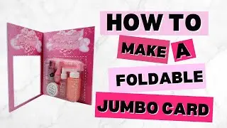 How To Make A Big Favor Card At Home | DIY Foldable Card
