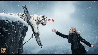Girl Risks Everything to Save White Tiger Cub In Snowy Mountains