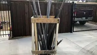 Scrap Metal Storage Made Out of Wood