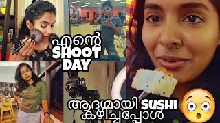 Trying Sushi For The First Time Ever!! Epic fail||My shoot day|Simple makeup look|Asvi Malayalam