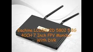 Eachine LCD5802D 5802 5.8G 40CH 7 Inch FPV Monitor