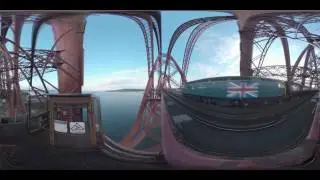 360 view of Flying Scotsman from Forth Bridge on 15 May 2016.