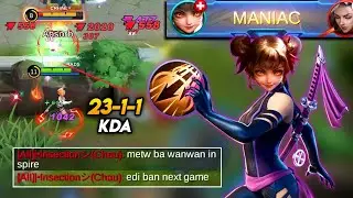INSPIRE WANWAN IS THE NEW META? | GLOBAL WANWAN ( MYTHIC SOLO RANK ) | MLBB