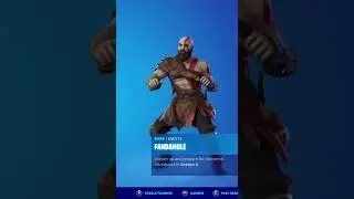 FANDANGLE - Fortnite KRATOS Skin Showcase God of War Ragnar&ouml;k With Best Dances & Emotes!