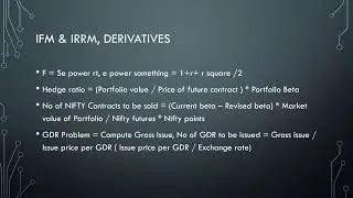 AFM Formulas for last minute quick reference CA Final - Portfolio, Security Valuation #viralvideo 