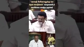 TN Assembly | CM Mk Stalin Speech | Speaker Appavu | BJP Vanathi Srinivasan | Sun News