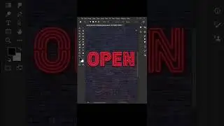 Easy way to make neon letters in #photoshop #photoshoptutorial #photoshoptips
