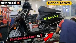 Honda Activa Obd-2 E20 model First Service Full Details | Service Cost ❓️| Onroad Price 2024