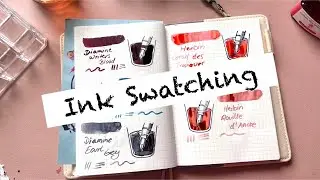 Ink Swatching | Diamine, Herbin, Ferris Wheel Press | Ink Stempel | Swatch with me
