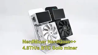 NerdMiner NerdQaxe++ 4.8TH/s BTC Solo miner Open-Source Mining at Home!
