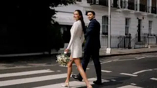 Chic & stylish couple wed in Chelsea Town Hall and Pavilion Club, London