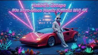 Liquid Neon (Rabbit's Escape) | 80s Euro-Disco Remix [Official MV] 4K