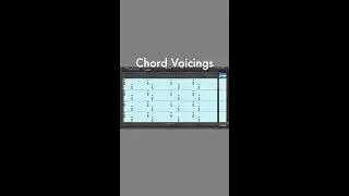 Chord Voicings with Arpeggiator