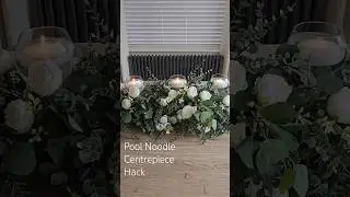 Pool Noodle Centrepiece Hack #centerpiece #poolnoodle  #weddingdecorideas #weddingcenterpiece