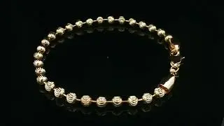 PULSERA BOLITAS DIAMANTADAS EN CHAPA DE ORO 18K #horoz #pulsera #moda #regalo
