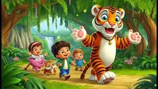 In the Jungle with Baby Tiger | Catchy Kids Tune & Fun Jungle Song