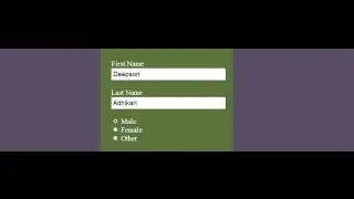How to create HTML form with input type radio button?