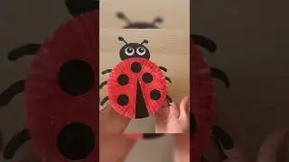 Ladybug Paper Craft | Paper Plate Craft Ideas | DIY Ladybug For Kids #paperplatecrafts