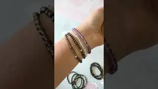The Crystal Elephant Shield Your Energy Natural Crystal Bracelet Set Amethyst Smoky Quartz Hematite
