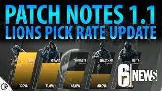 Patch 1.1 & Lions 100% Pick Rate - 6News - Tom Clancy's Rainbow Six Siege - R6