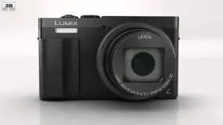 Panasonic Lumix DMC-TZ70 Black 3D model by 3DModels.org