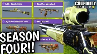 All Season 4 Epic Battle Pass Guns Gameplay! Cod Mobile Leaks! Call Of Duty Mobile season 4!