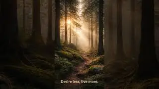 Desire less, live more