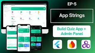 Quiz App with Admin Panel Using Flutter, Firebase & Getx | App Strings | Ep-5