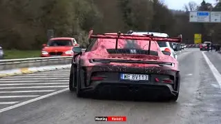 N&uuml;rburgring Karfreitag 5! CHAOS - Revving R34/R35, AMG GT BS, Fail RS3, Huracan STO, XBOW And More!