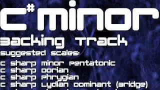 C# (Sharp) Minor Backing Track: Stoner Grunge, Grindy Sludge, Heavy Rock