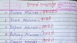 Basic General knowledge/English into Hindi /Basic Study SSDN