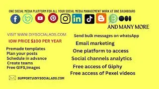 Social media management , Email marketing and more