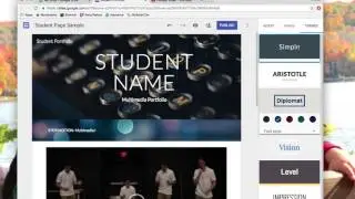 Google Sites Portfolio