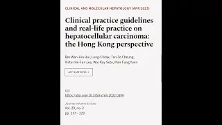 Clinical practice guidelines and real-life practice on hepatocellular carcinoma: the ... | RTCL.TV