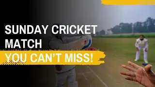 Delhi ke kohre me cricket match 🏏 | Sunday Cricket in Fog 