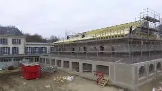 La nouvelle chapelle : vue aérienne