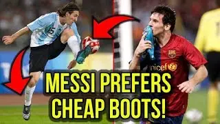 MESSI LIKES CHEAP FOOTBALL BOOTS BETTER!